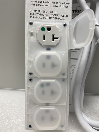New 7Ft. Leviton Medical Grade Power Strip 5304M-2N7 (4) TR Outlets - Picture 10 of 10
