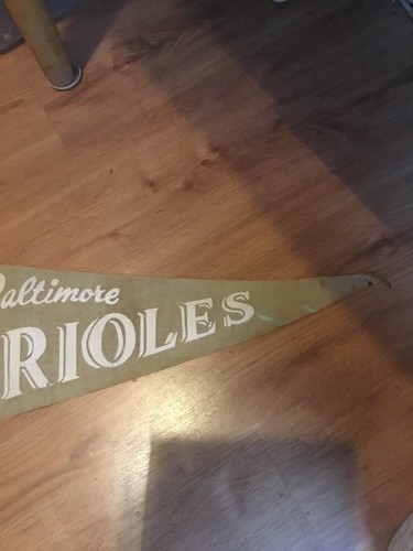 Very Rare Baltimore Orioles Pennant And 1954 American League Schedule - Picture 2 of 9
