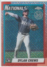 2025 Topps Series 2 Silver Pack 1990 Chrome Mojo T90C-144 Dylan Crews Rookie
