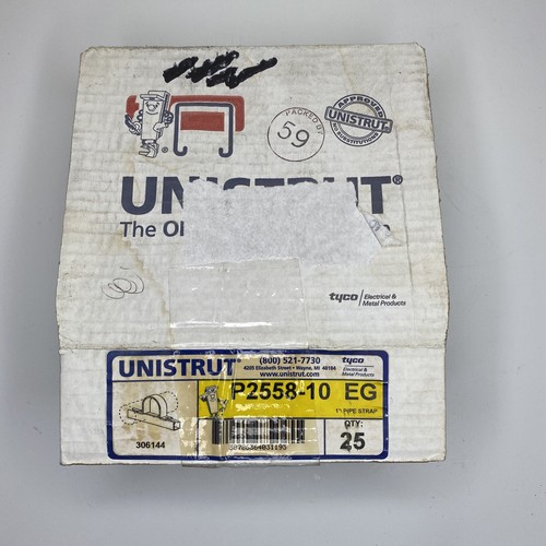Box mit 25 - Unistrut P2558-10 EG 1" Rohrleiste - Bild 4 von 4