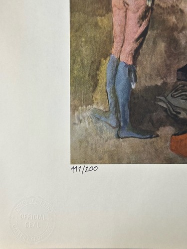Pablo Picasso Original Signed Print The Actor, 1904-05 - Picture 5 of 9