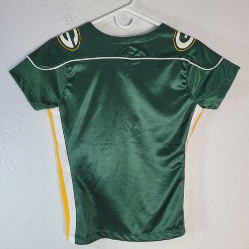 Green Bay Packers Womens Top Small Short Sleeve V-Neck NFL Team Apparel - Picture 2 of 7