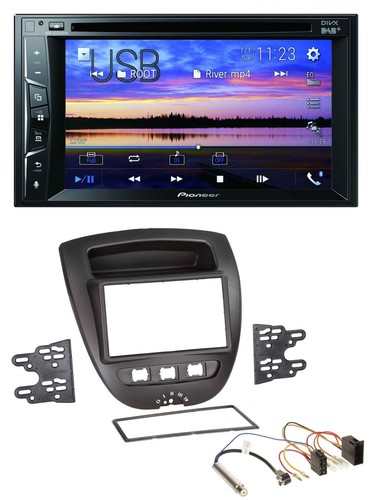 Pioneer Bluetooth 2DIN USB DVD DAB MP3 Autoradio für Peugeot 107 Citroen C1 Toyo