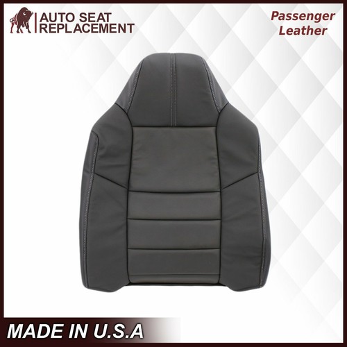 2008 2009 2010 Ford F250 F350 Lariat Leather Replacement Seat Cover in Black - Picture 3 of 21