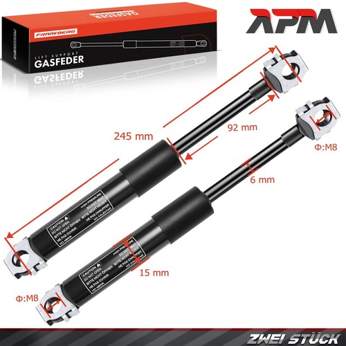 2x Muelle de gas Amortiguador de presión de gas Amortiguador 565mm 560N para ojo M6/M8/M10 170 mm-796 mm - Imagen 12 de 62