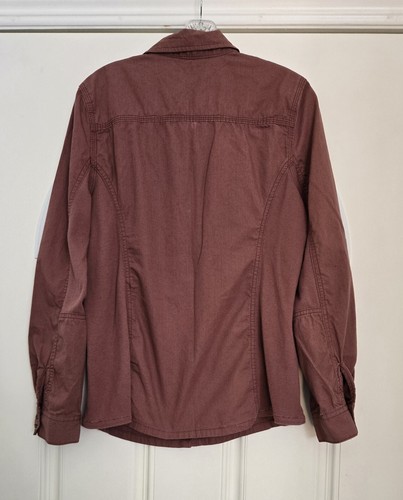 Camisa Carhartt Mujer M Elástica Panel Lateral Flexible Abotonada Pestaña Enrollable L/S Resistente - Imagen 14 de 14