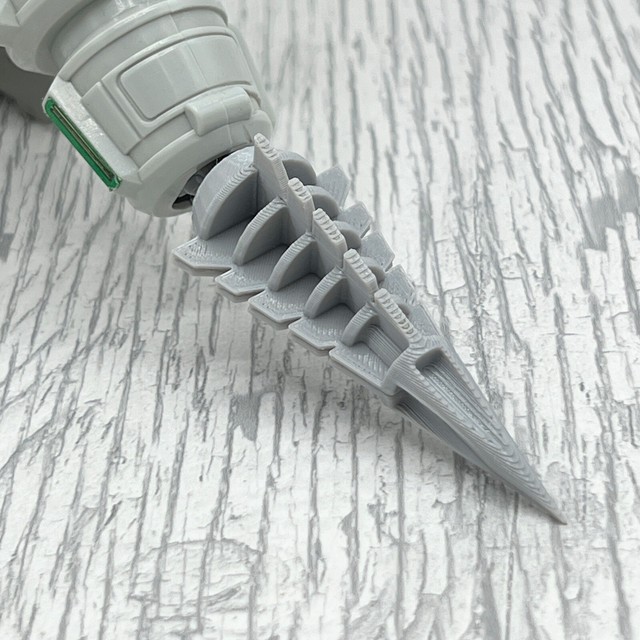Dragonzord Replacement Tail Tip Part 3D Printed Power Rangers 1991 1993 91 93 Dragonzord Replacement Tail Tip Part 3D Printed Power Rangers 1991 1993 91 93