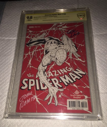 AMAZING SPIDER-MAN #798 FIRMADO JOHN ROMITA SR & LAND CBCS 9.8 SS 1st Red Goblin - Imagen 5 de 10