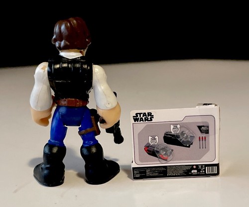 Imaginext Star Wars Galactic Heroes Han Solo Figure W/Blaster &MiniLeft Gauntlet - Picture 3 of 10