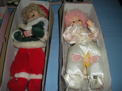 Lot von zehn Brinn's Calander Clown Puppen mit Etiketten, Echtheitszertifikaten & Boxen 1986-1989 - Bild 5 von 24