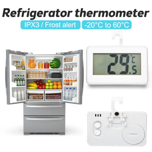 Digital Thermometer Temperature W/ Hook For Refrigerator Freezer Fridge Kitchen - Picture 3 of 15