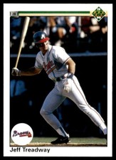1990 Upper Deck #141 Jeff Treadway Atlanta Braves