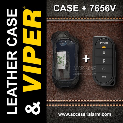 Viper 7656V 1-Wege Fernbedienung und Ledertasche Combo für Viper 4806V oder 4810V - Bild 2 von 6