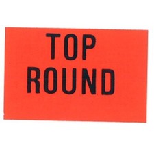 East West Label Top Round Die-Cut Greaseproof Label, 1.5" x 3/4" | 1000/Roll