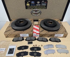 2013-2018 RAV4 LE FRONT GENUINE TOYOTA BRAKE KIT OEM ROTORS, TCMC PADS & SHIMS