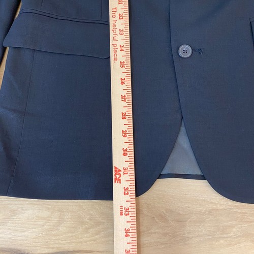 Vintage Perry Ellis Blazer Men 42L Navy Blue 2 Button Sport Jacket Made in USA - Picture 7 of 15
