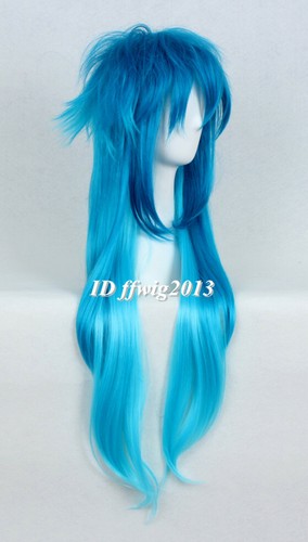 Dramatical Murder DMMD AOBA Long Blue mix cosplay Party wig - Picture 3 of 5
