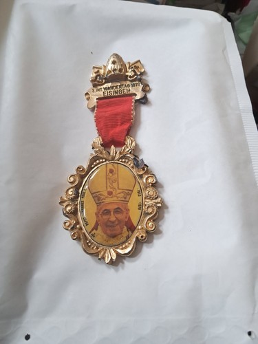 Defekt Eisingen Baden Papst Johannes Paul I. 1913-1976 tragbare Plakette 1979 - Bild 2 von 4