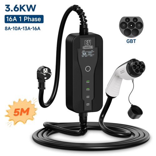 AFYEEV Portable EV Charger GBT 16A Type2 Type1 SAE EU Plug Controller Wallbox - Picture 14 of 15