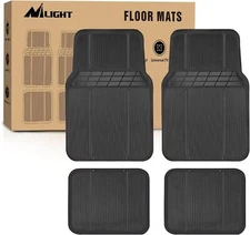 Nilight Rubber Floor Mats for Cars Trucks SUVs Universal Trim for Most Vehicles