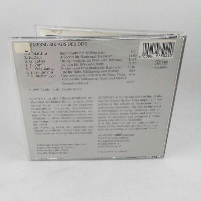 独CD Various Kammermusik Aus Der DDR ACA85022  /00110 CD 1991 – Various – Kammermusik Aus Der DDR | eBay