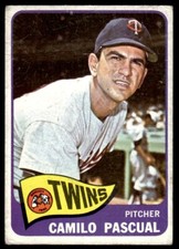 1965 Topps Camilo Pascual * Minnesota Twins #255