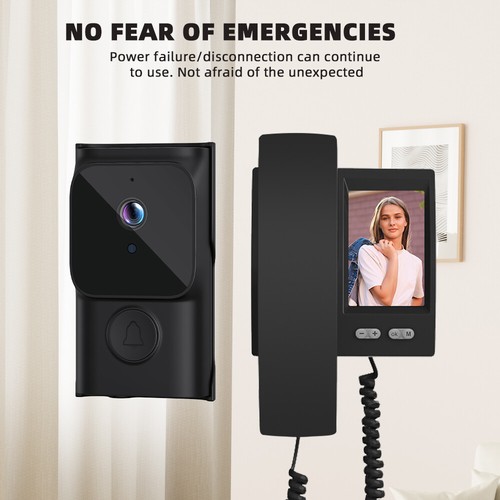 NEW IPS Screen Monitor Wireless Doorbell Kits Outdoor Camera Door Intercom USA - Picture 3 of 10