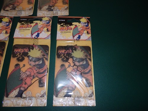 RARE VINTAGE Pack of 5 NARUTO Car Air Freshner's Shonen Jump  Masashi Kishimoto - Picture 5 of 8