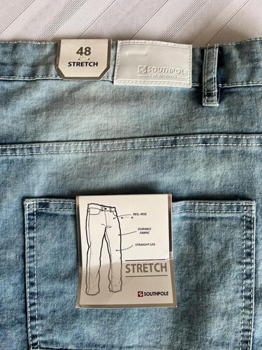 Southpole Men's Stretch Jeans Light Sand Blue Size 48 New w/tags - Picture 5 of 11