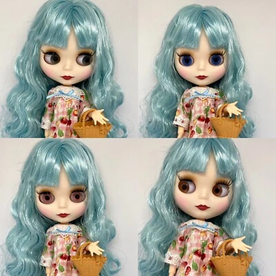 Nude Blythe Factory Jointed Doll Hair Color Teal No Dress No Accessories