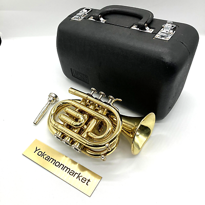 Jupiter Jpt-416 Pocket trumpet Musical instrument With Hard Jupiter Jpt-416 Pocket trumpet Musical instrument With Hard