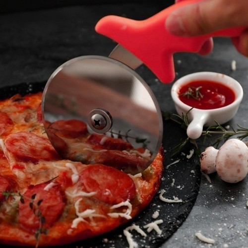 Edelstahlschneider Pizzamesser Kuchenwerkzeuge Pizzaräder Schere Ideal für - Bild 2 von 10