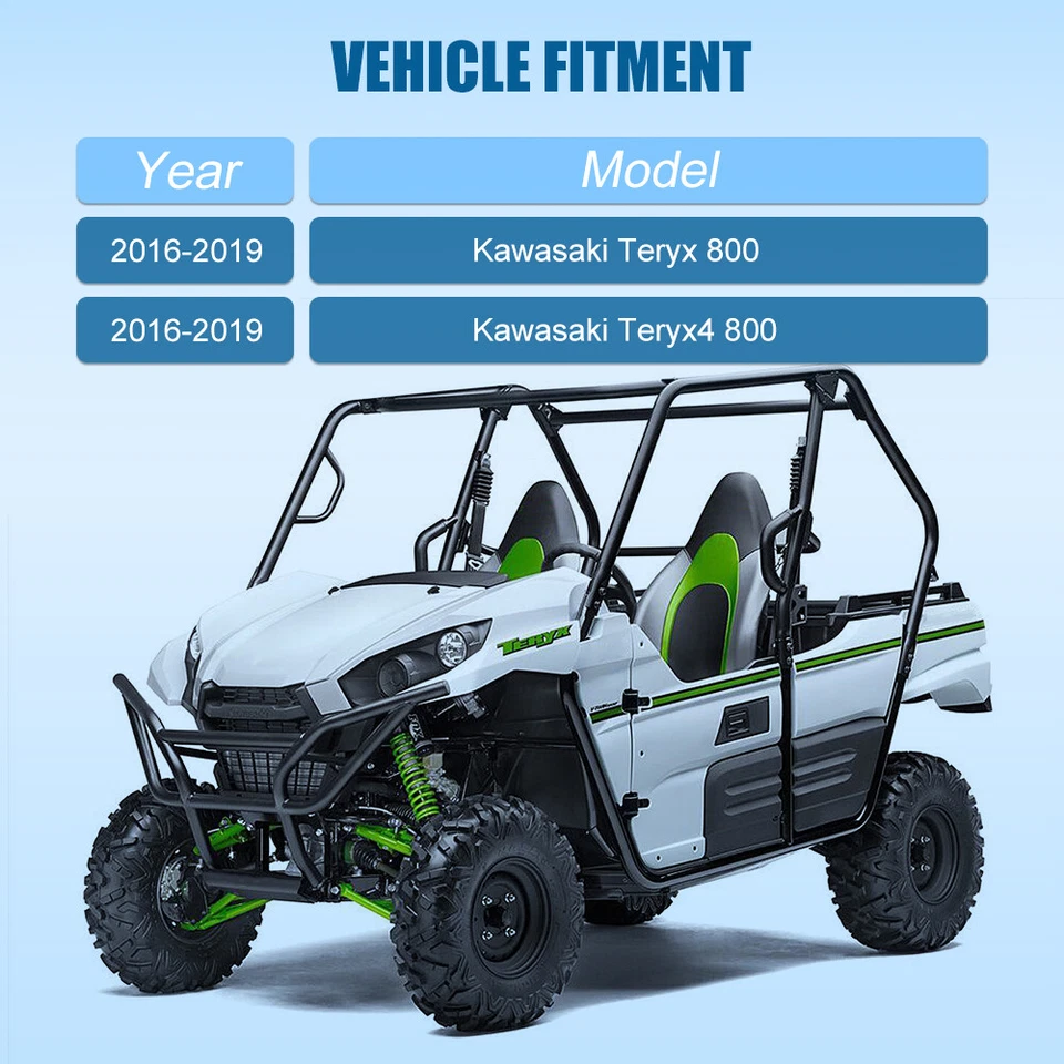Par de ejes CV para Kawasaki Teryx 800 Teryx4 800 2016-2019 pasajero trasero + conductor Foto 3 de 4