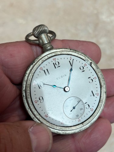 ELGIN B.W. Raymond Rail Road Pocket Watch Dial Openface - Picture 4 of 11