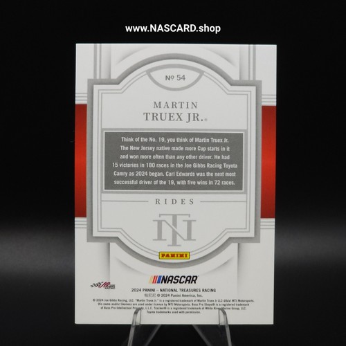 2024 Panini National Treasures Rides #54 Martin Truex Jr./49 - Imagen 2 de 2