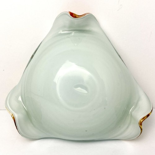 Murano Glas Schale JiCo Jordan Imports Konsolenschale Rot Silber End of Day Vintage - Bild 17 von 21