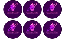 6 count- CUSTOM IMAGE edible image rounds, choose your size