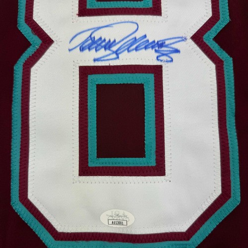 Autographed/Signed Teemu Selanne Anaheim Maroon Retro Hockey Jersey JSA COA - Picture 3 of 4