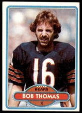 1980 TOPPS BOB THOMAS CHICAGO BEARS #121