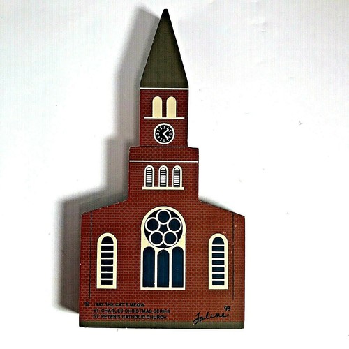 Maullido de gato Iglesia de San Pedro Ventana de madera Casa estante asiento decoración pared arte 93 - Imagen 2 de 12