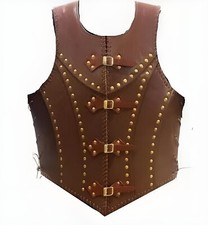 Medieval Viking pirate leather Vest Armor Larp Cosplay renaissance Costume Armor