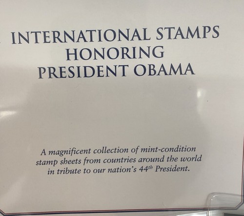 Over 40 International Postage Stamps Honoring President Obama PCS Stamps & Mint - Imagen 3 de 3