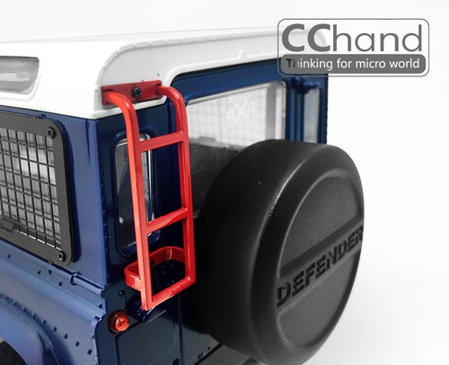 Scala posteriore in metallo manuale CC per RC4WD GelandeII 1:18 D90 nero/rosso - Foto 5 di 8