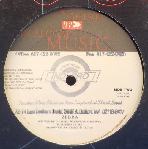 12" Single - (Reggae) Zebra "Unfair" BX10 - Bild 3 von 3