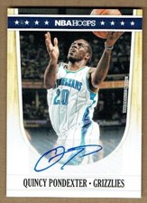 2011-12 Hoops Auto #159 Quincy Pondexter SP