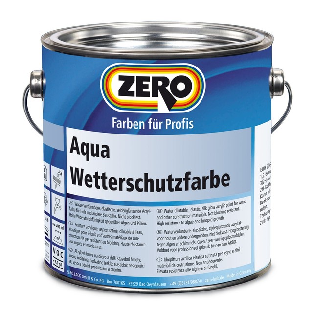 ZERO Aqua Wetterschutzfarbe 0 75 Liter RAL Farbtöne ZERO Aqua Wetterschutzfarbe 0 75 Liter RAL Farbtöne
