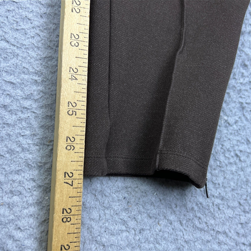 Atheta Pull On Venice Heathered Pintuck Pant Chocolate Brown Size M Stretch - Picture 7 of 15