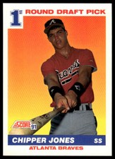 1991 Score #671 Chipper Jones