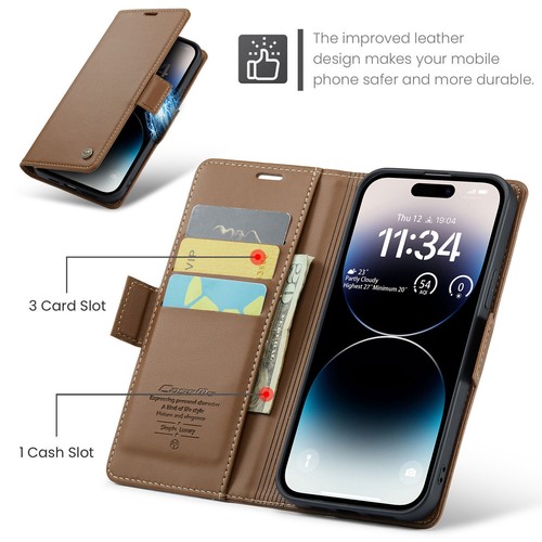 Flip Magnetic Card Wallet Leather Case For iPhone 11 12 13 14 Pro Max XR XS 7 8 - Picture 28 of 77