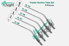 Frazier Suction Tubes 6,7,8,9,10FR 5 PCs Set Dental ENT Diagnostic Surgical Inst